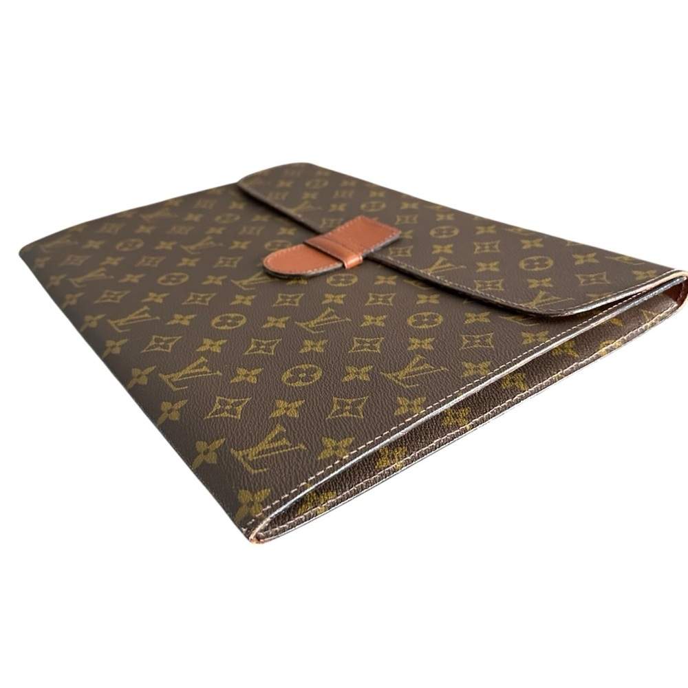 Louis Vuitton Monogram Leather Vintage Large Document Holder Clutch - Picture 3 of 11